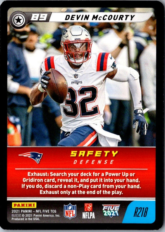 2021 Panini Prizm Black and Red Checker Devin McCourty #100