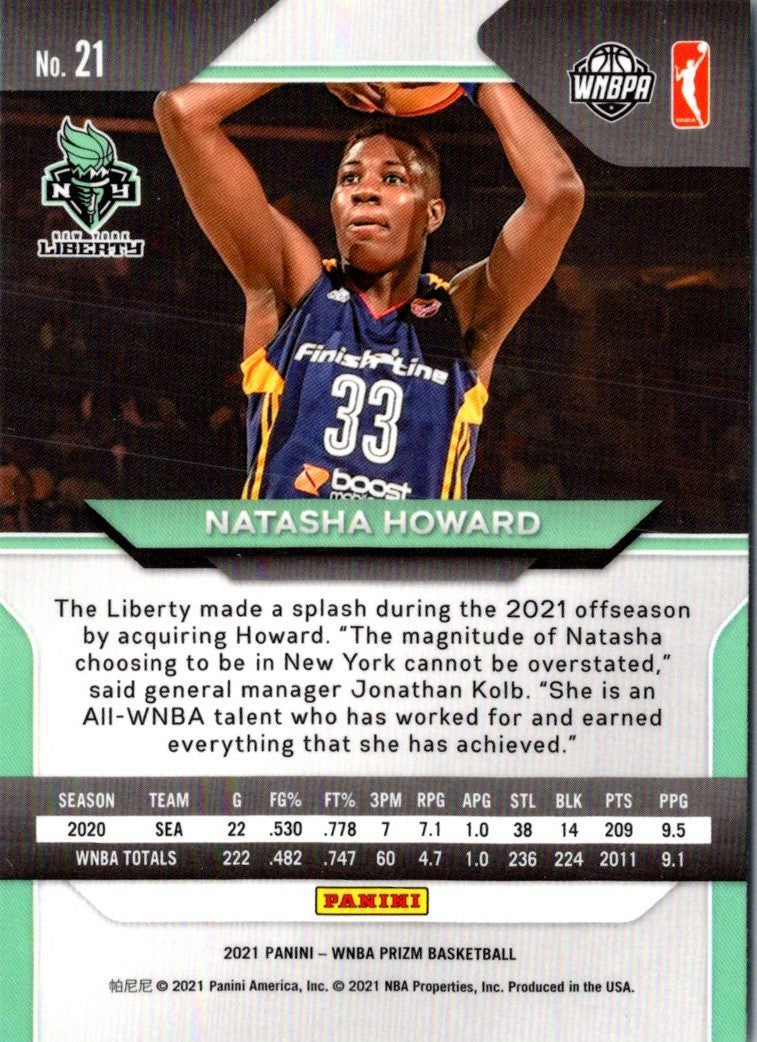 2021 Panini Prizm WNBA Natasha Howard