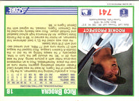 1991 Score Rico Brogna #741