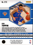 2020 Panini Mosaic Reactive Blue Obi Toppin