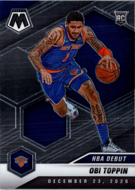 2020 Panini Mosaic Reactive Blue Obi Toppin #273