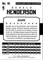 2015 Hoops Gerald Henderson #61