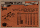 1981 Topps Herman Weaver