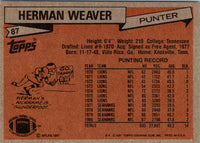 1981 Topps Herman Weaver #87