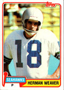 1981 Topps Herman Weaver