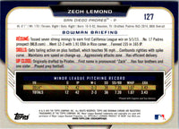 2015 Bowman Draft Picks & Prospects Chrome Zech Lemond #127