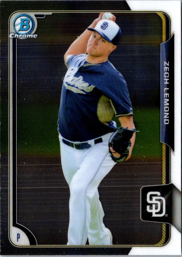 2015 Bowman Draft Picks & Prospects Chrome Zech Lemond #127