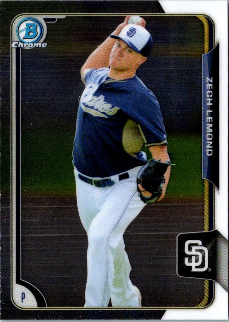 2015 Bowman Draft Picks & Prospects Chrome Zech Lemond