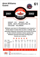 2001 Fleer Shoebox Alvin Williams #61