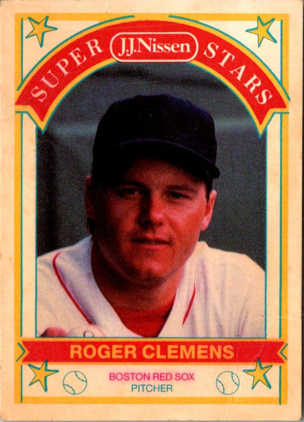 1989 J.J. Nissen Super Stars Roger Clemens #16