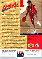 1996 Upper Deck USA Teresa Edwards #63