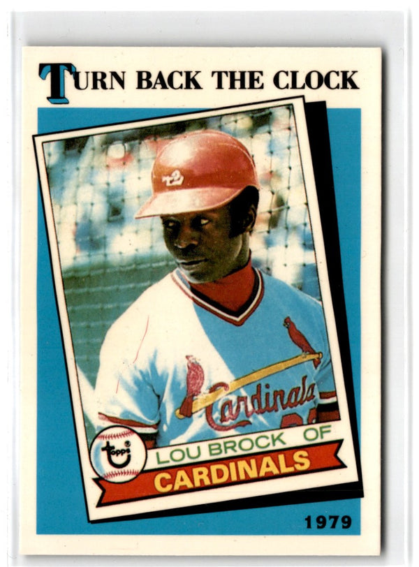 1989 Topps Tiffany Lou Brock #662