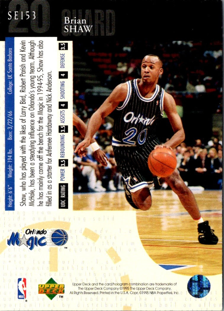 1994 Upper Deck Special Edition Brian Shaw