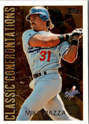 1996 Topps Classic Confrontations Mike Piazza #CC10
