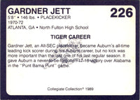 1989 Collegiate Collection Auburn Coke 580 Gardner Jett #226