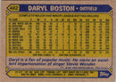 1987 Topps Daryl Boston