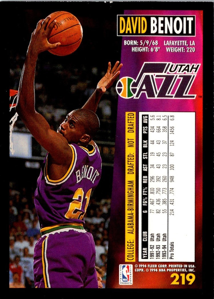 1994 Fleer David Benoit