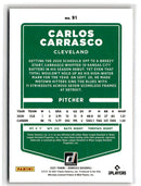 2021 Donruss Holo Red Carlos Carrasco