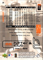 2000 Upper Deck Hitter's Club Albert Belle #31