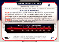 2015 Bowman Draft Picks & Prospects Red Asia Exclusive Adam Brett Walker #48