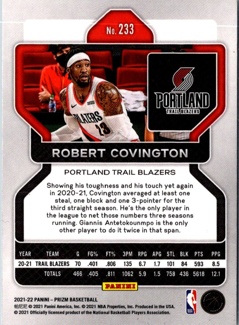 2021 Panini Prizm Robert Covington