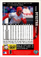 1997 Collector's Choice Lenny Dykstra #196