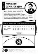 2021 Hoops Red Backs David Johnson