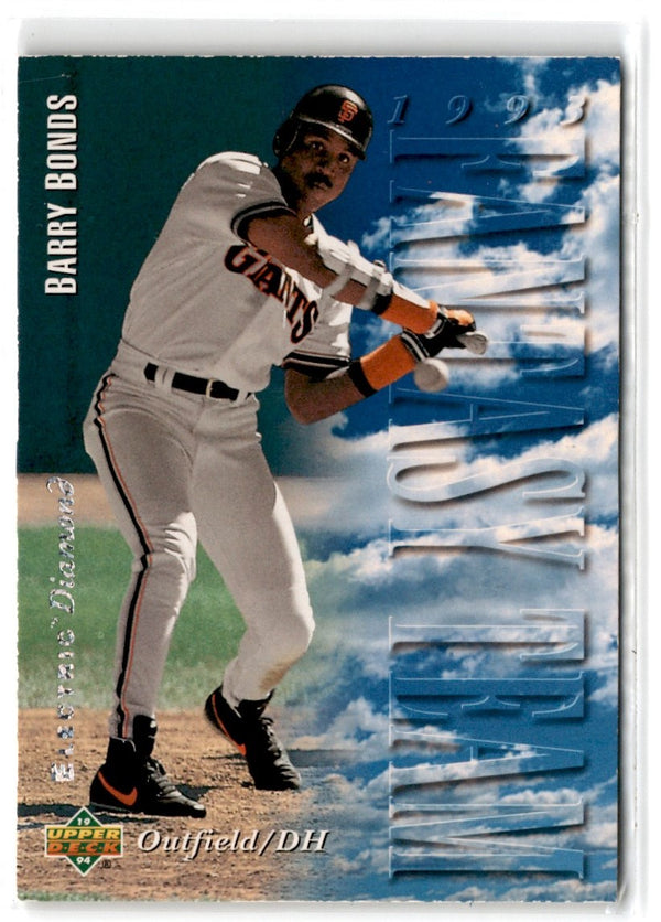 1994 Upper Deck Electric Diamond Barry Bonds #38