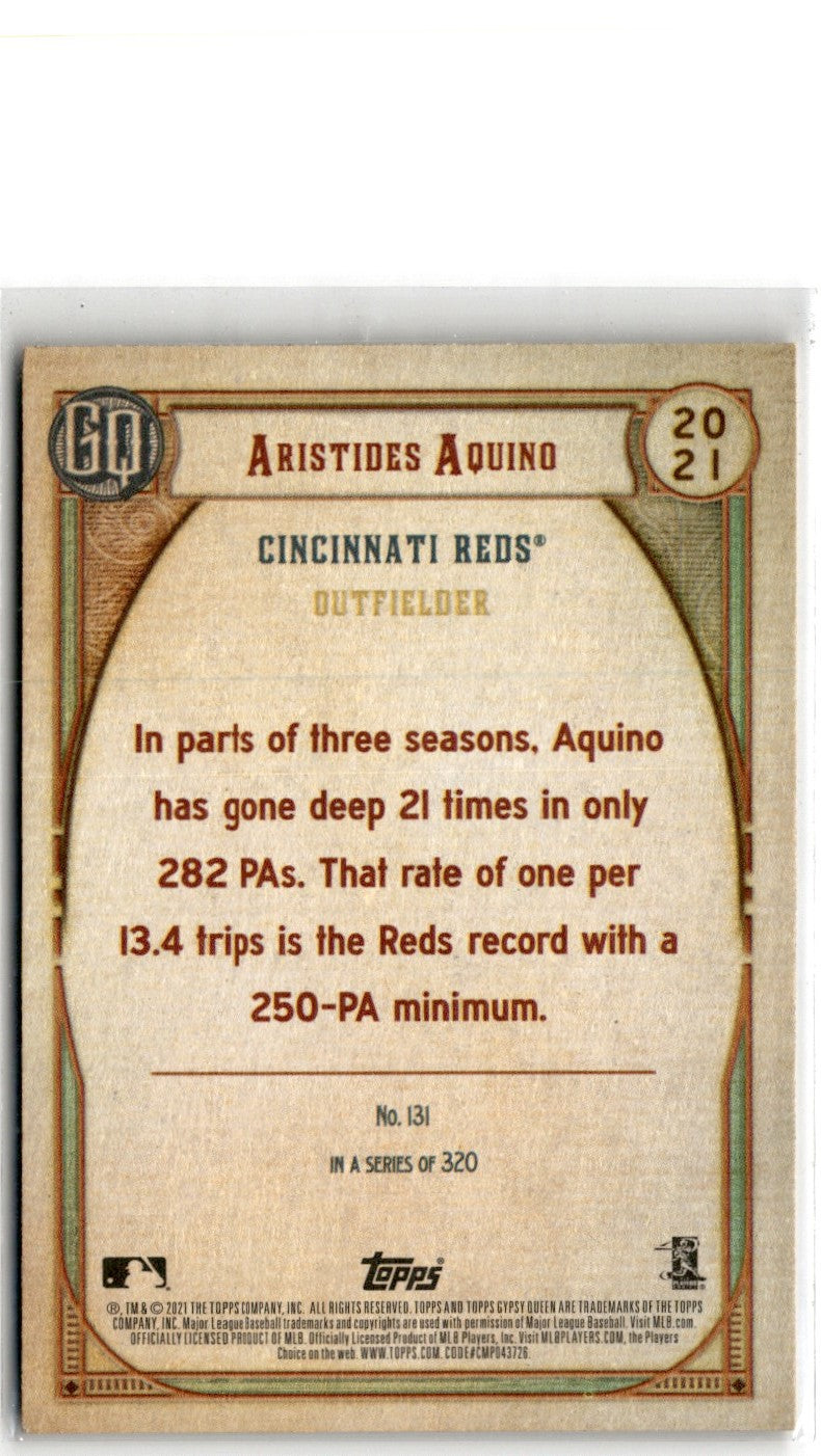 2021 Topps Archives Signature Series Active Player Edition Aristides Aquino Aristides Aquino