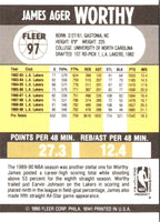 1990 Fleer James Worthy #97