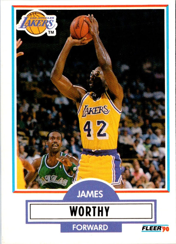 1990 Fleer James Worthy #97