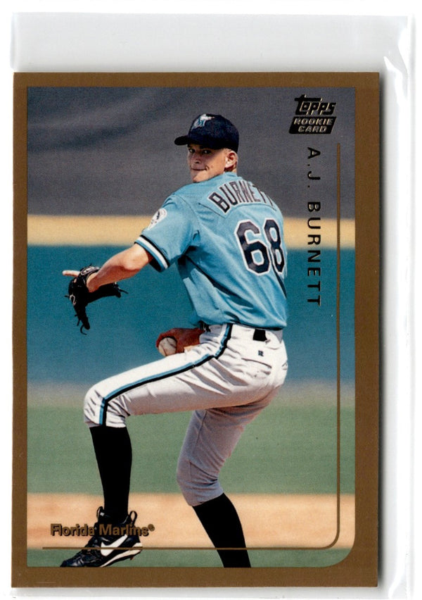 1999 Topps Traded & Rookies A.J. Burnett #T36