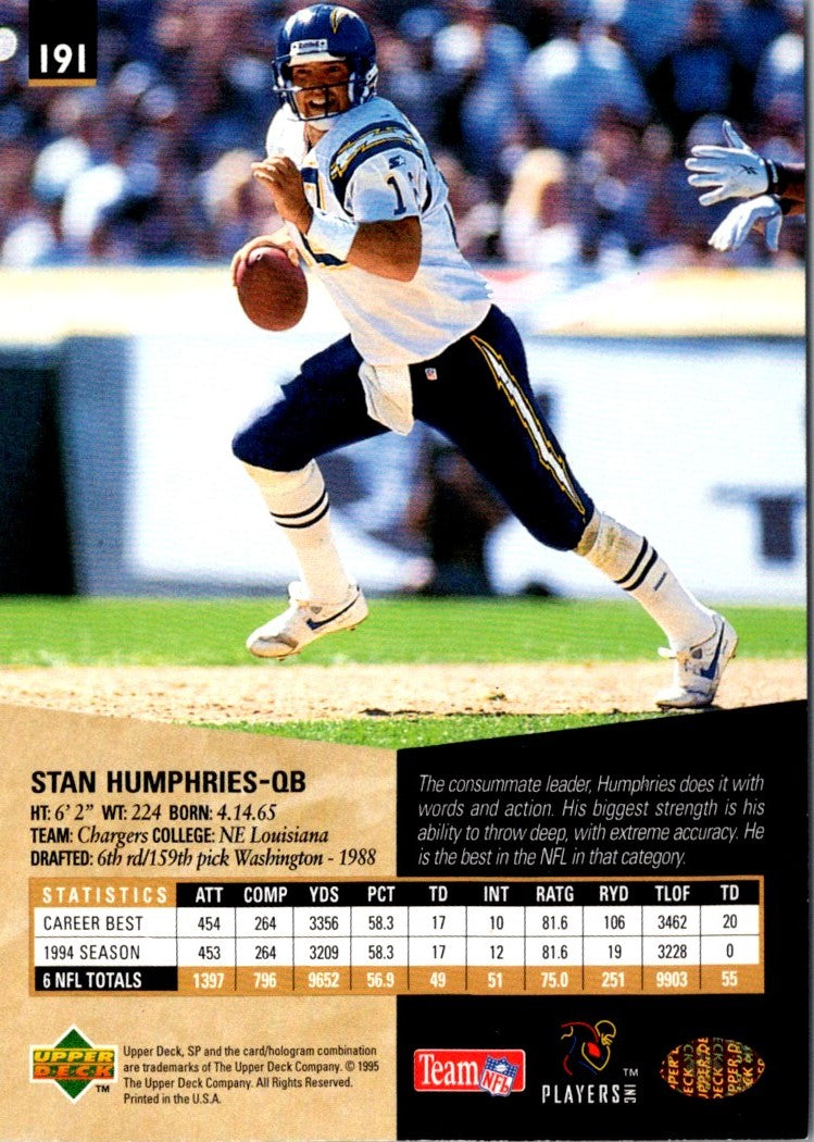 1995 SP Stan Humphries