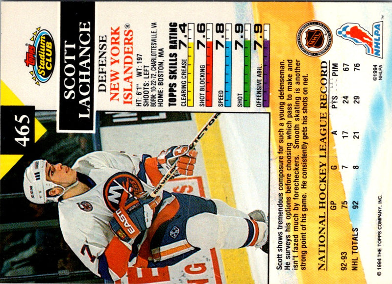 1993 Stadium Club Scott Lachance