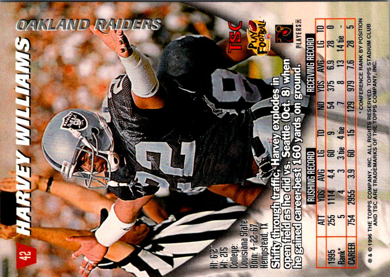1996 Stadium Club Harvey Williams