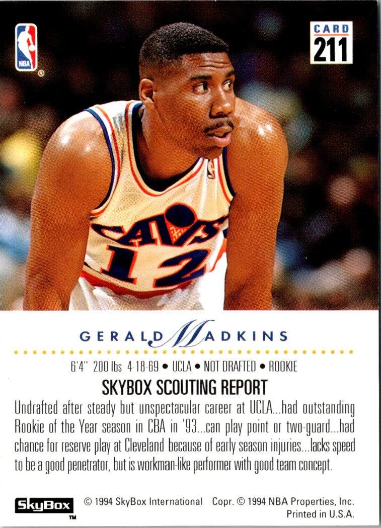 1993 SkyBox Gerald Madkins