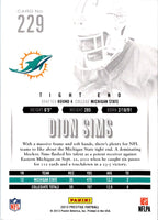 2013 Panini Prestige Rookie Extra Points Blue Dion Sims #229