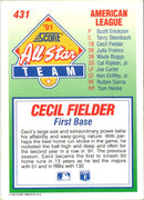 1992 Score Cecil Fielder