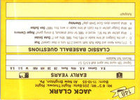 1987 Classic Update Yellow Jack Clark #148