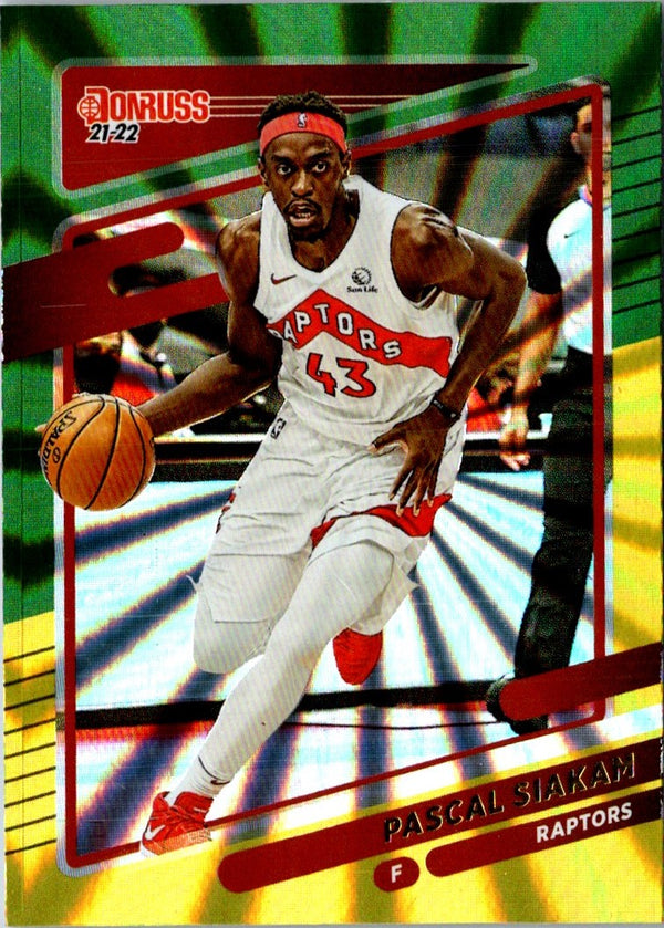 2021 Donruss Holo Green Pascal Siakam #93