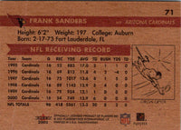 2001 Fleer Tradition Glossy Frank Sanders #71