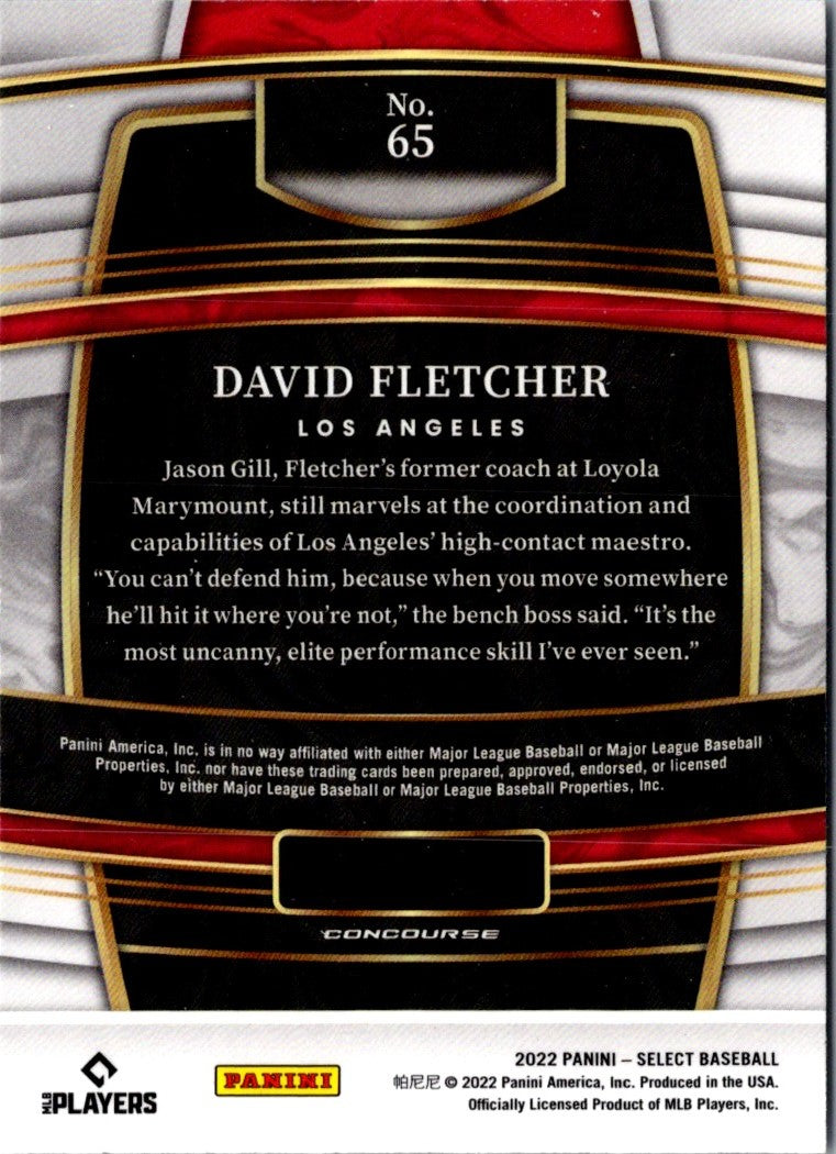 2022 Panini Select David Fletcher