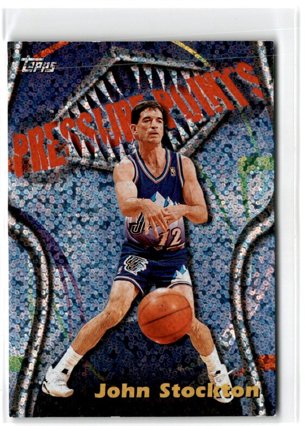 1997 Topps Chrome Season's Best John Stockton #4