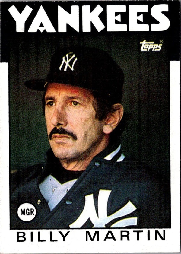 1986 Topps Billy Martin #651