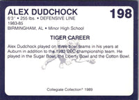 1989 Collegiate Collection Auburn Coke 580 Alex Dudchock #198