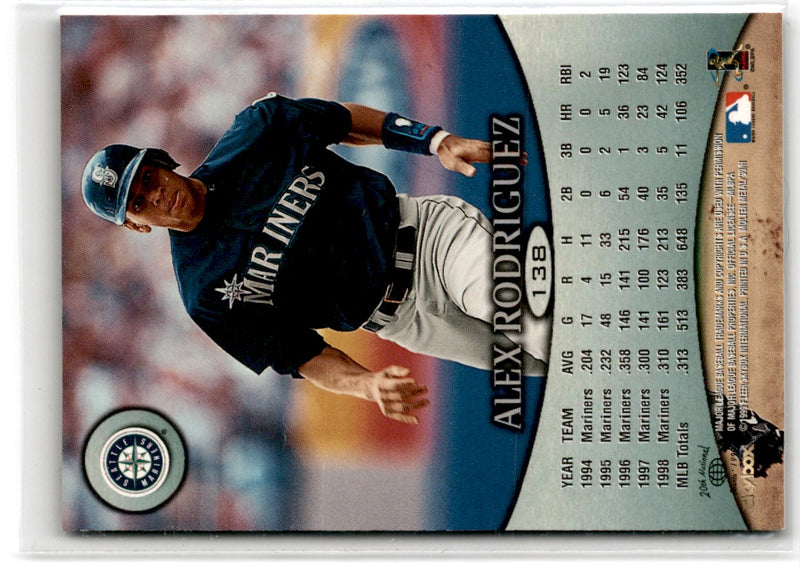 1999 SkyBox Molten Metal Alex Rodriguez