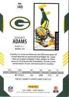 2021 Score Gold Davante Adams #140