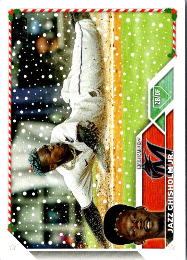 2023 Topps Holiday Jazz Chisholm Jr. #H123