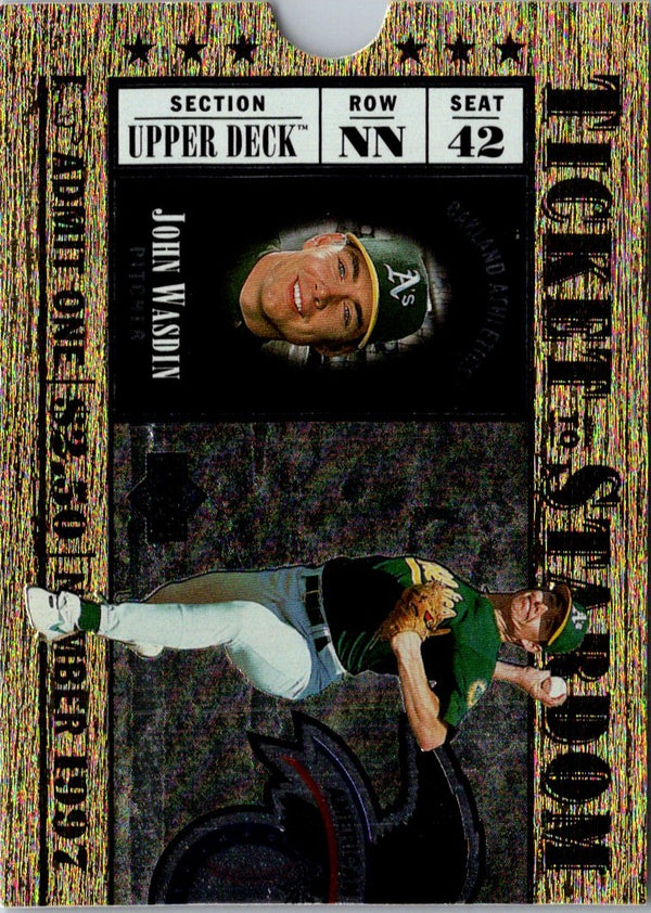 1997 Upper Deck Ticket to Stardom John Wasdin #TS19