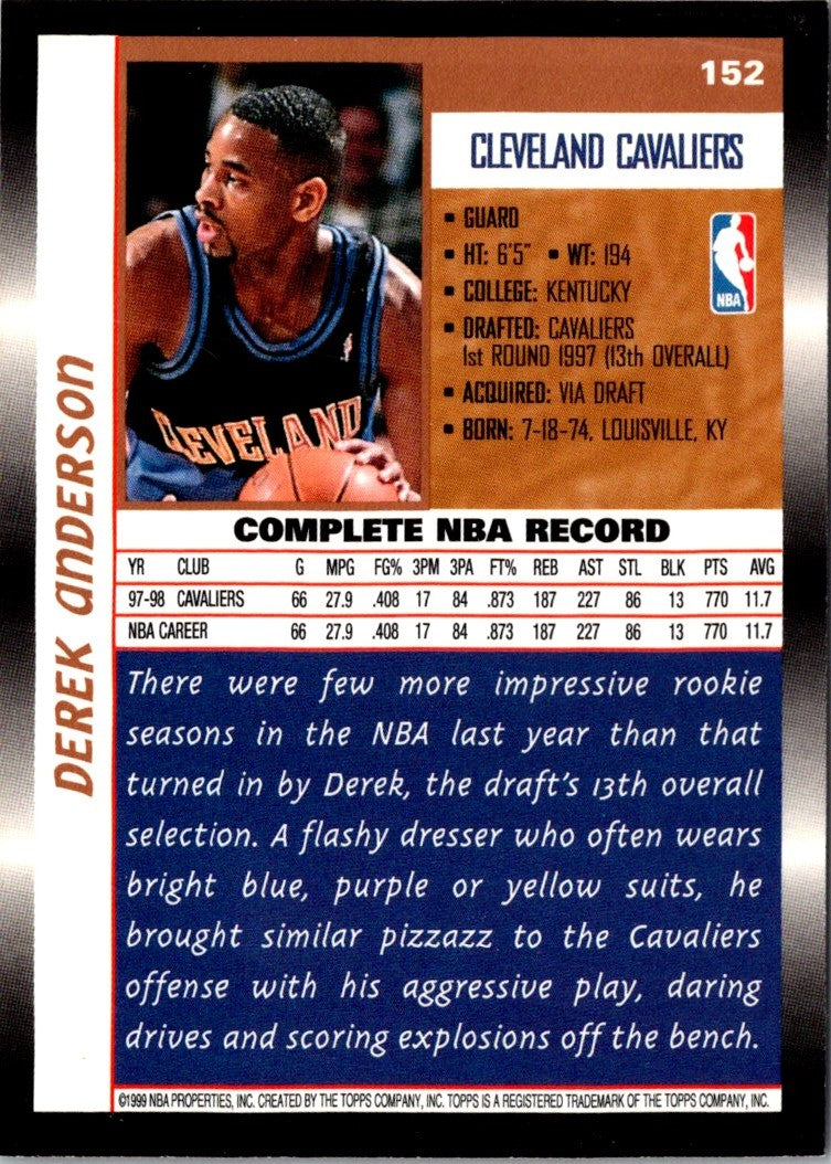 1998 Topps Derek Anderson